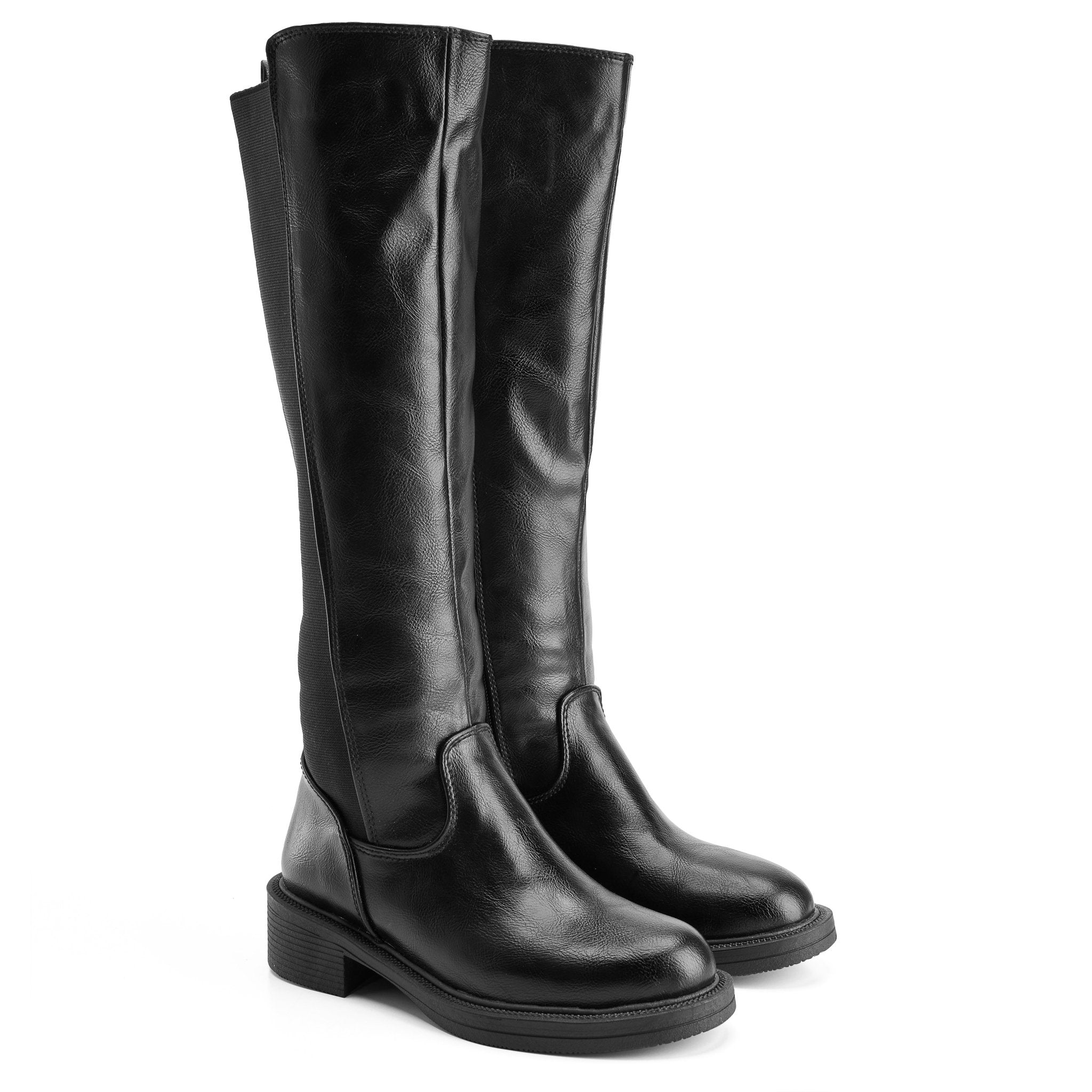 Noir Elegance Boots - Crestshoes