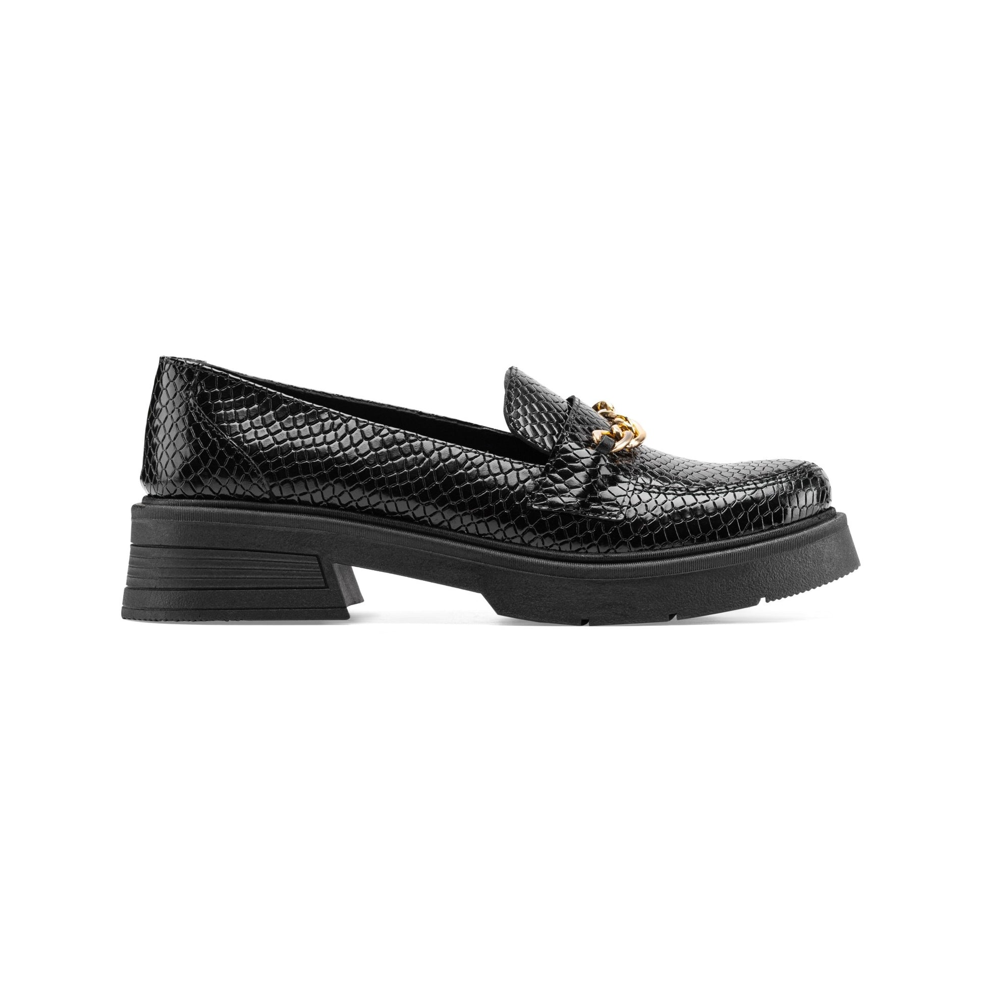 Penelope | Women Platforms - Crocodile Black - Crestshoes