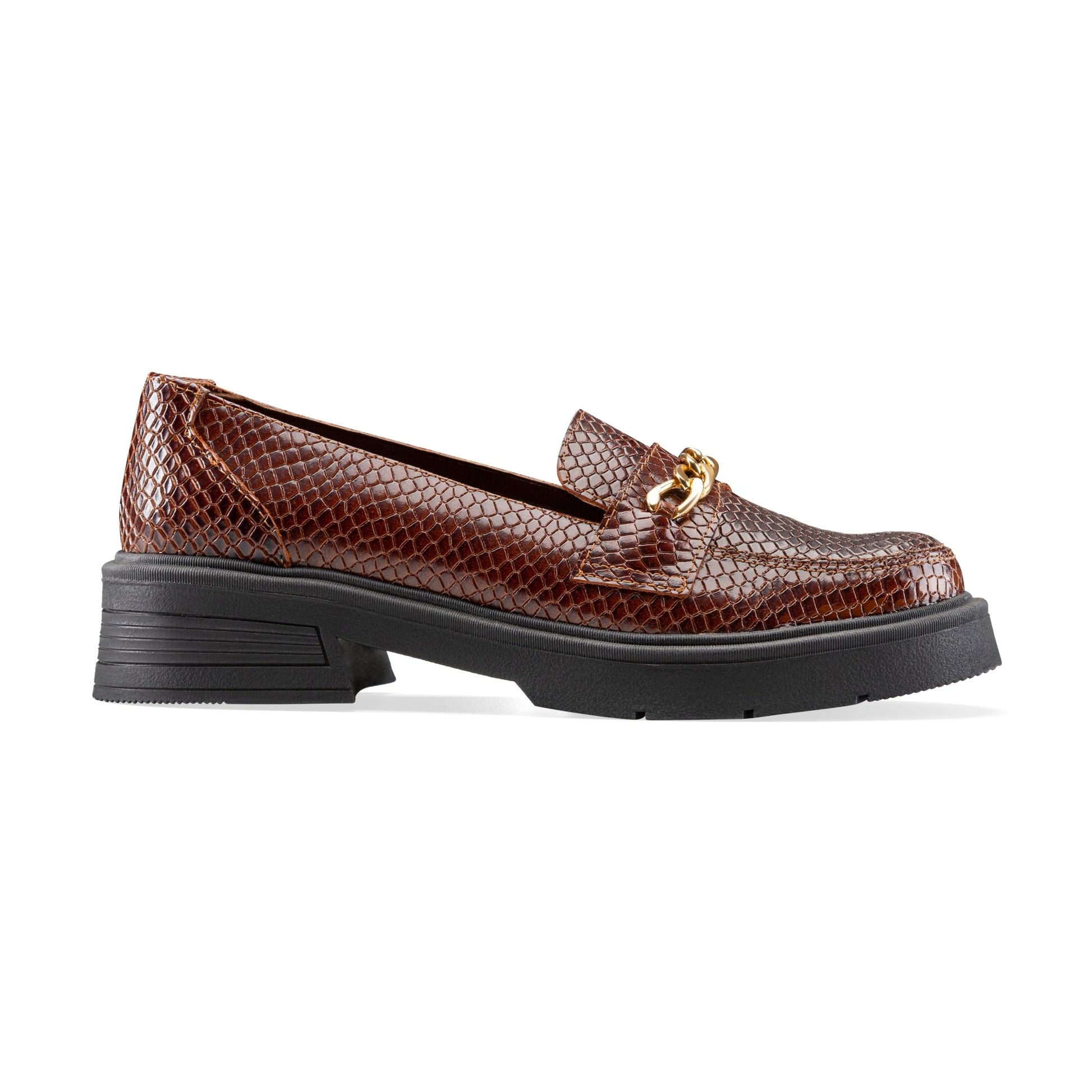 Penelope | Women Platforms - Crocodile Brown - Crestshoes