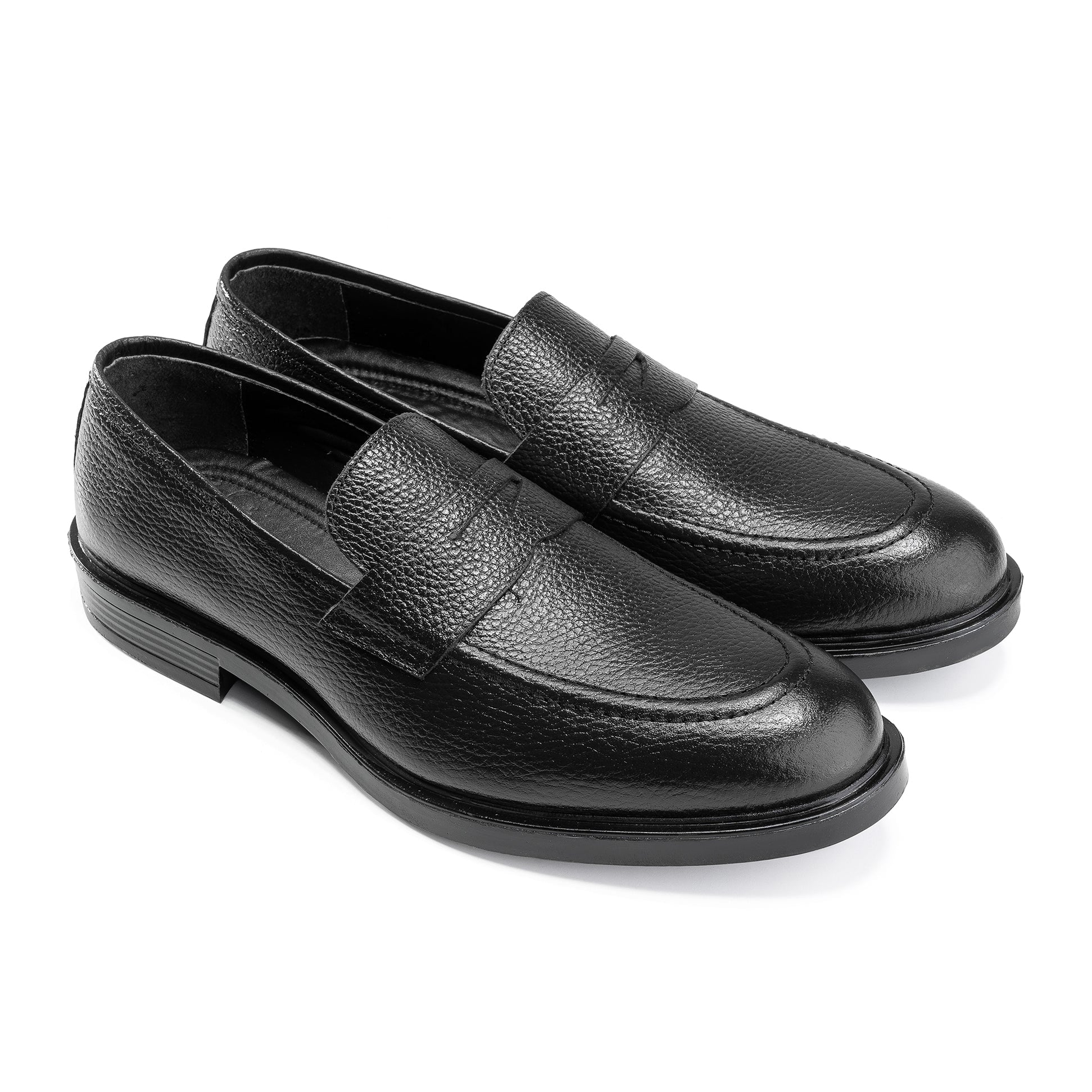 Perry leather penny loafers | Black - Crestshoes