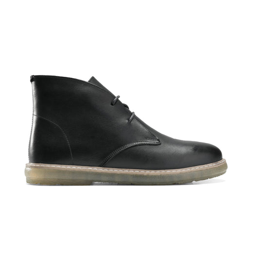 Polished Black Leather Boot
