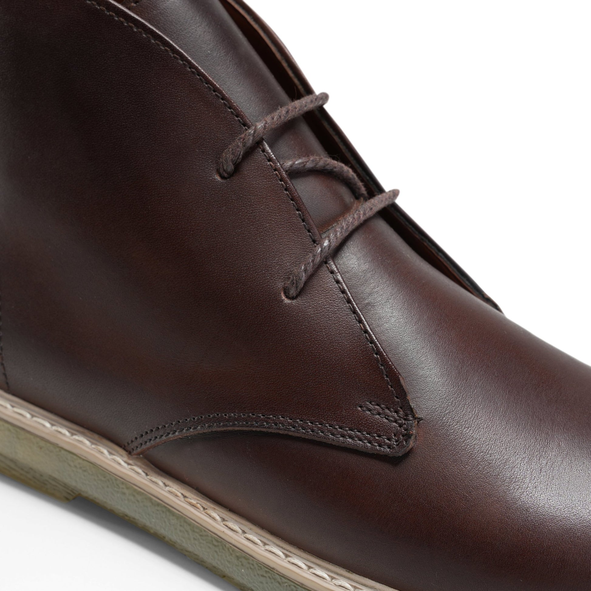 Polished Brown Leather Boot - Crestshoes