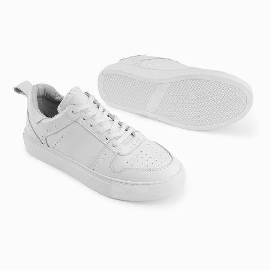 Pristine Monochrome Low-Tops - White