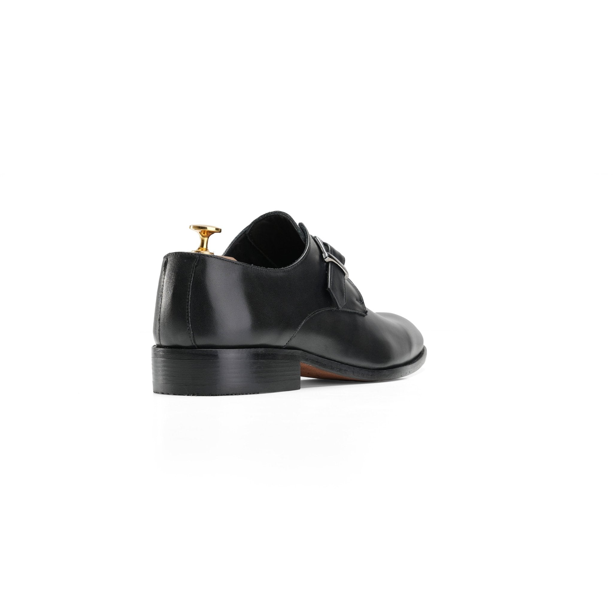 Pure Genuine Leather Shoes - Black - Crestshoes