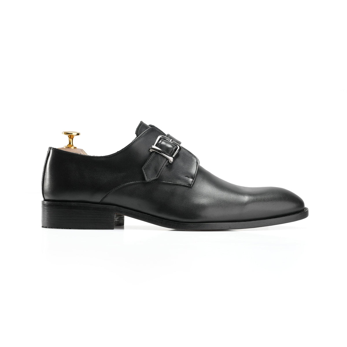 Pure Genuine Leather Shoes - Black - Crestshoes
