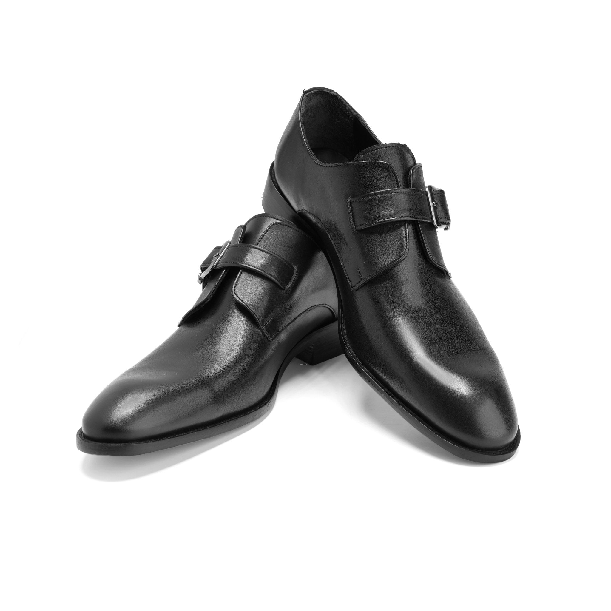 Pure Genuine Leather Shoes - Black - Crestshoes