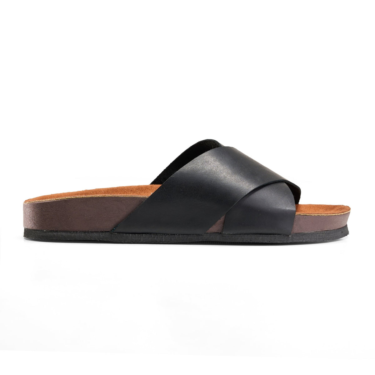 Pure Leather Slip - On - Black - Crestshoes