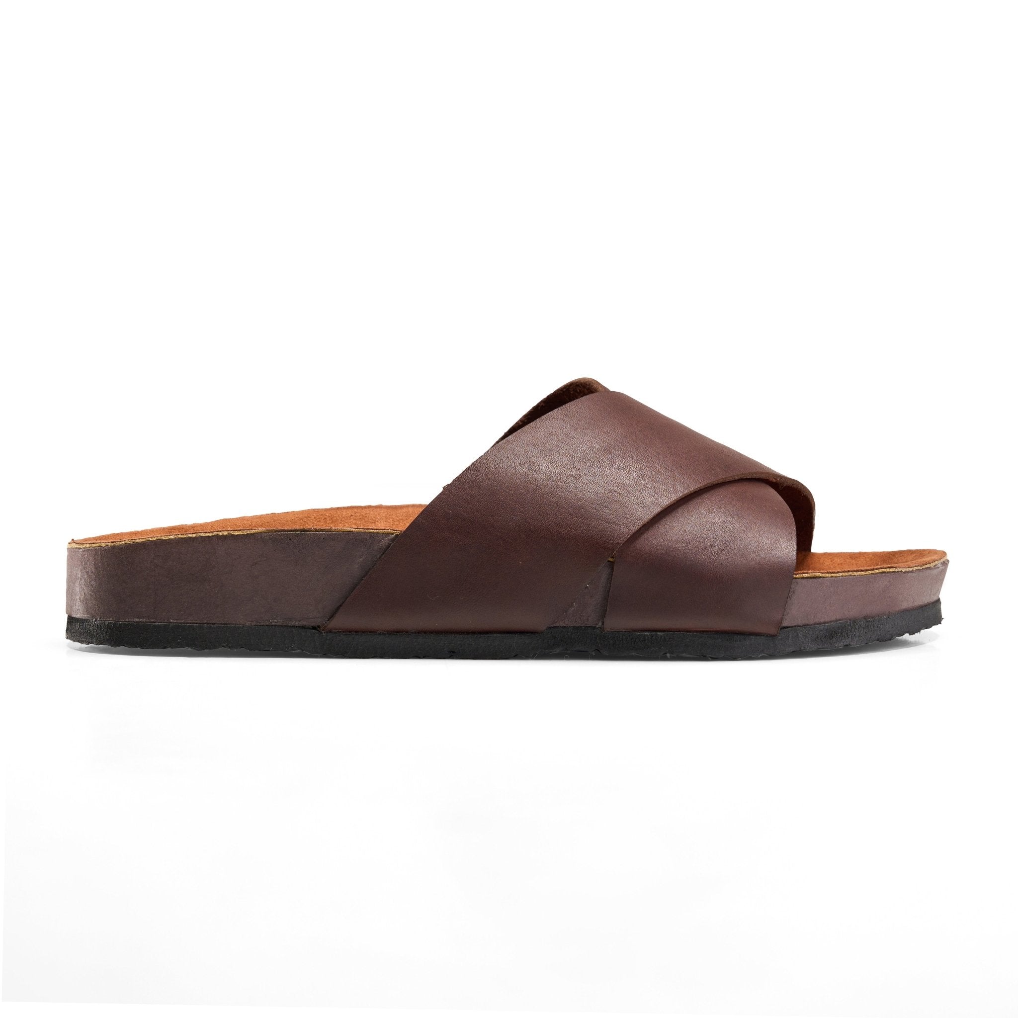 Pure Leather Slip - On - Brown - Crestshoes