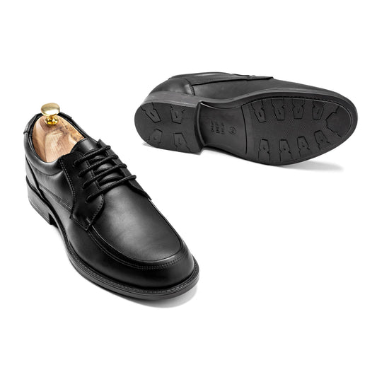 Refined Black Lace-Ups