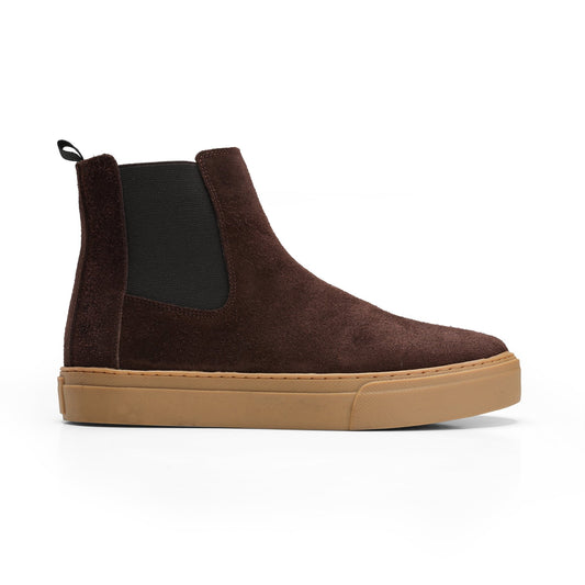 Refined Chukka-Style Leather Boot - Brown
