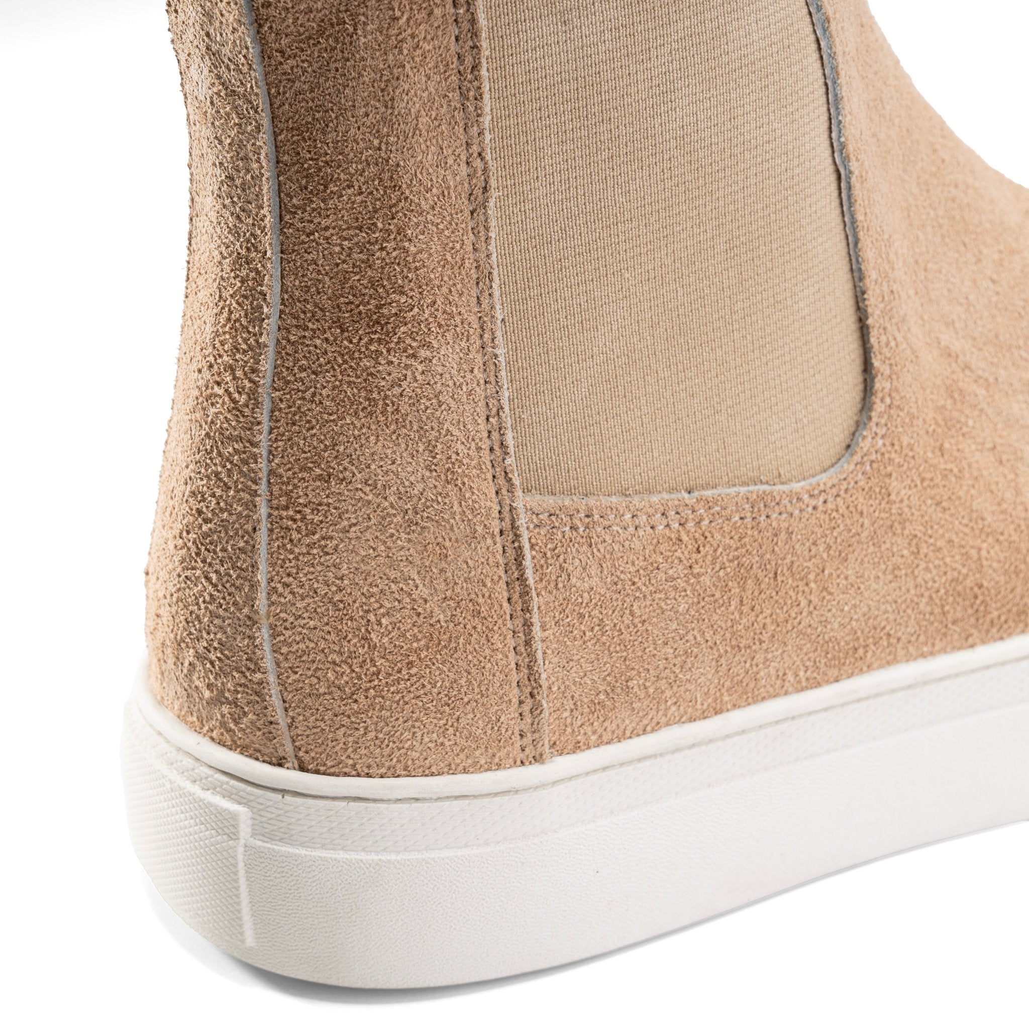 Refined Chukka - Style Leather Boot - Beige - Crestshoes
