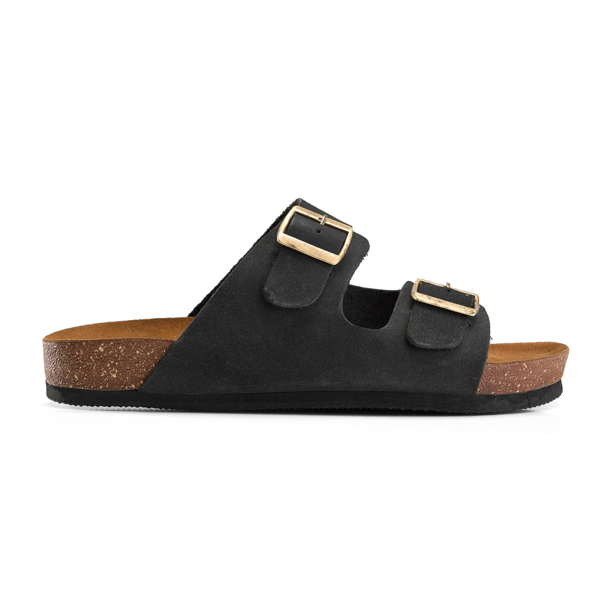 Relax Buckle Slide - Black - Crestshoes