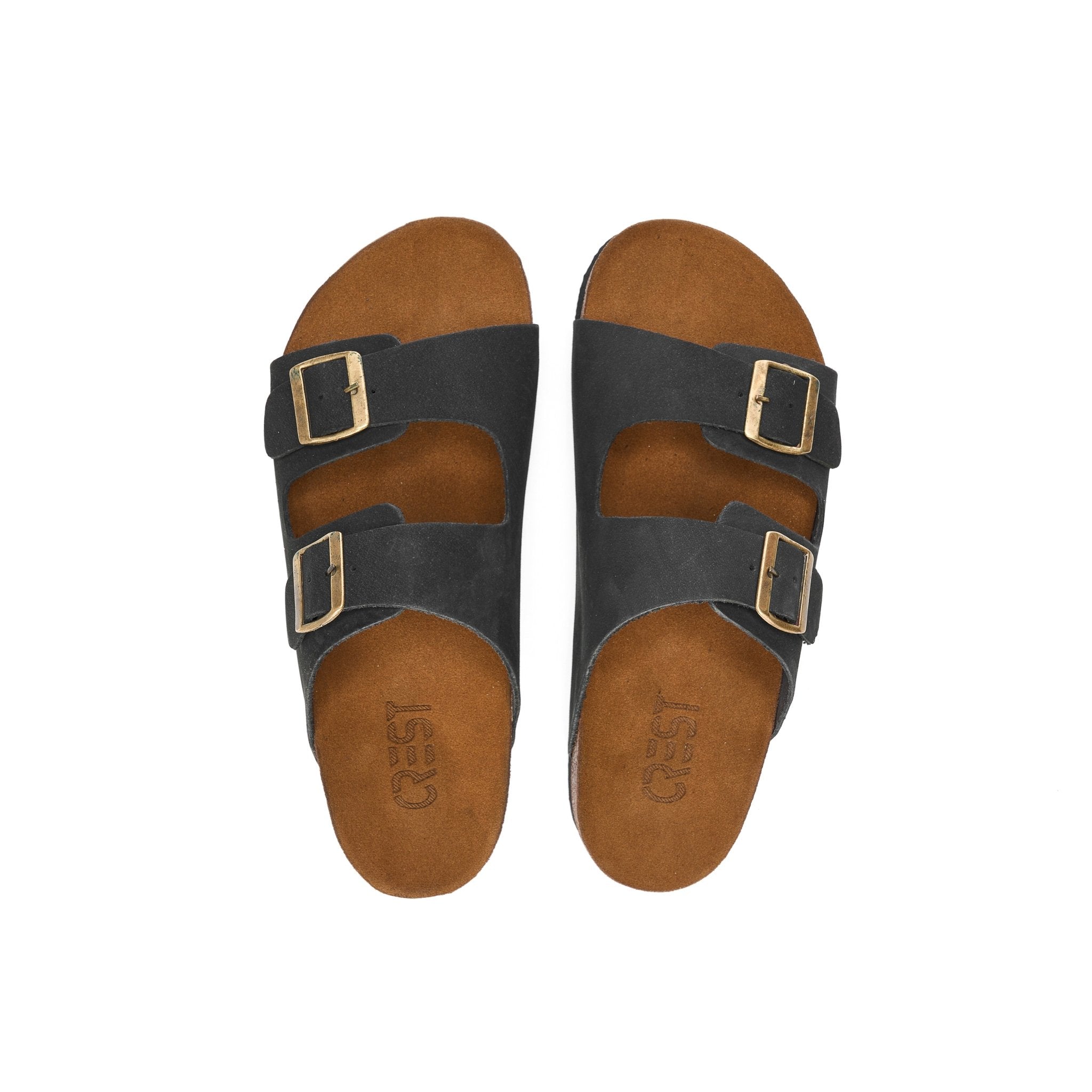 Relax Buckle Slide - Black - Crestshoes