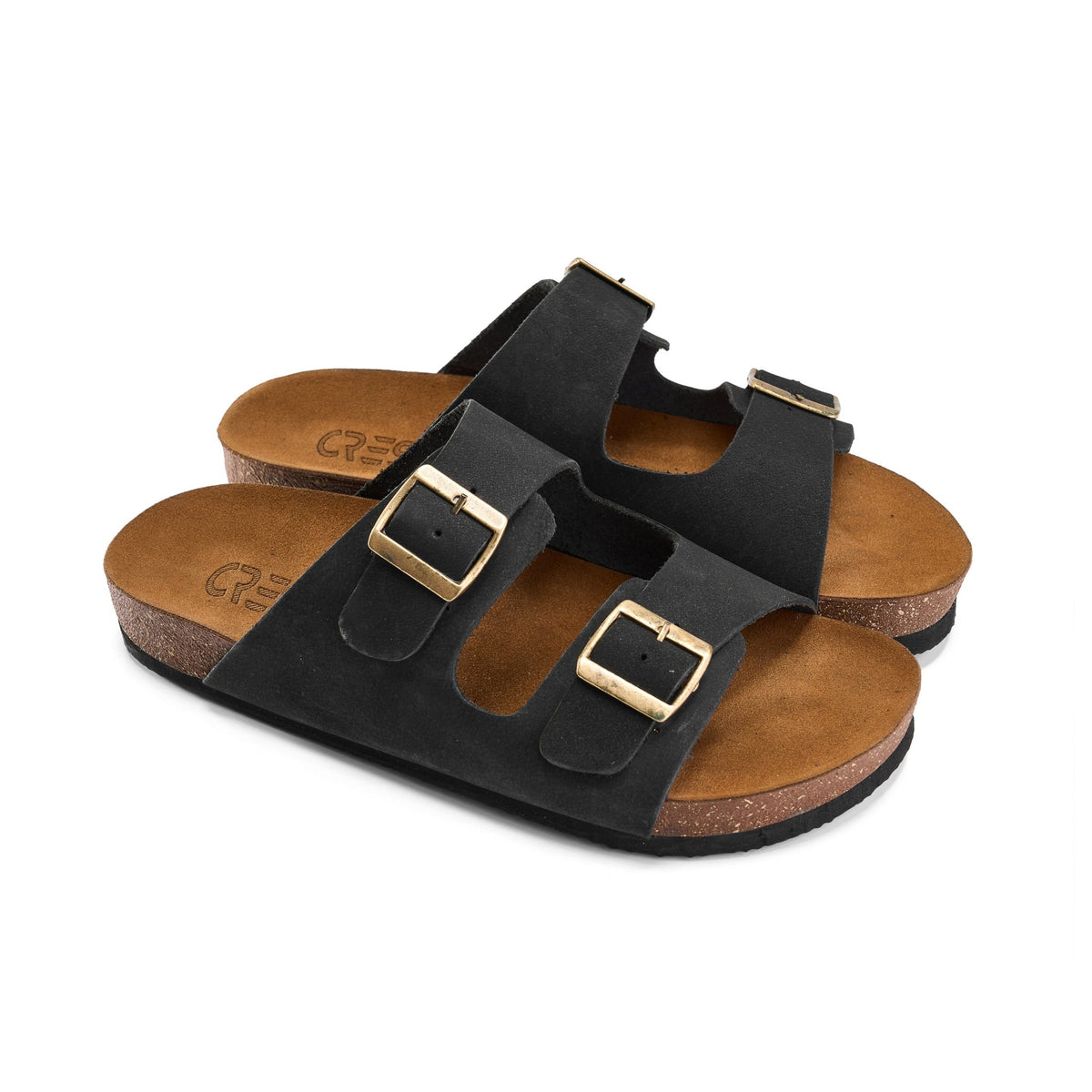 Relax Buckle Slide - Black - Crestshoes