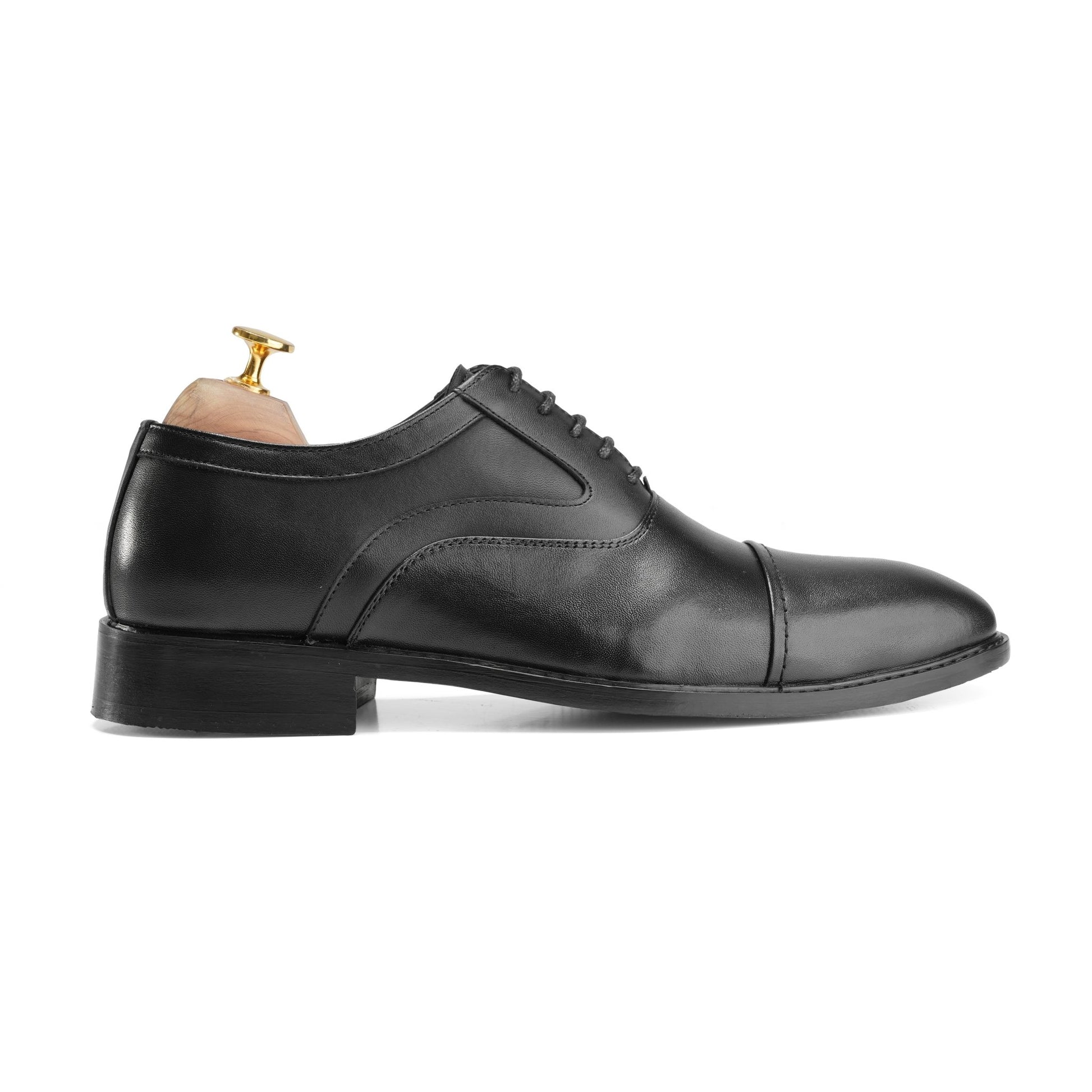 Sharp Black Formal Oxfords - Crestshoes