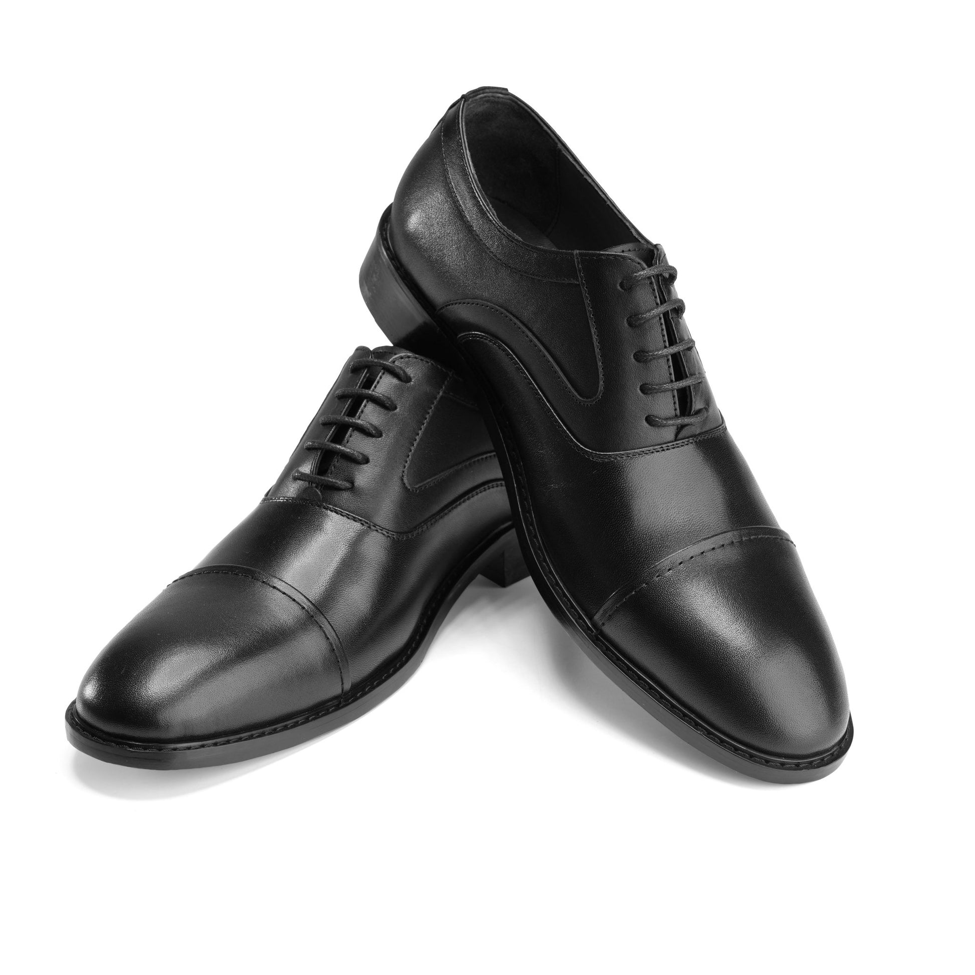 Sharp Black Formal Oxfords - Crestshoes