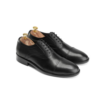 Sharp Black Formal Oxfords - Crestshoes