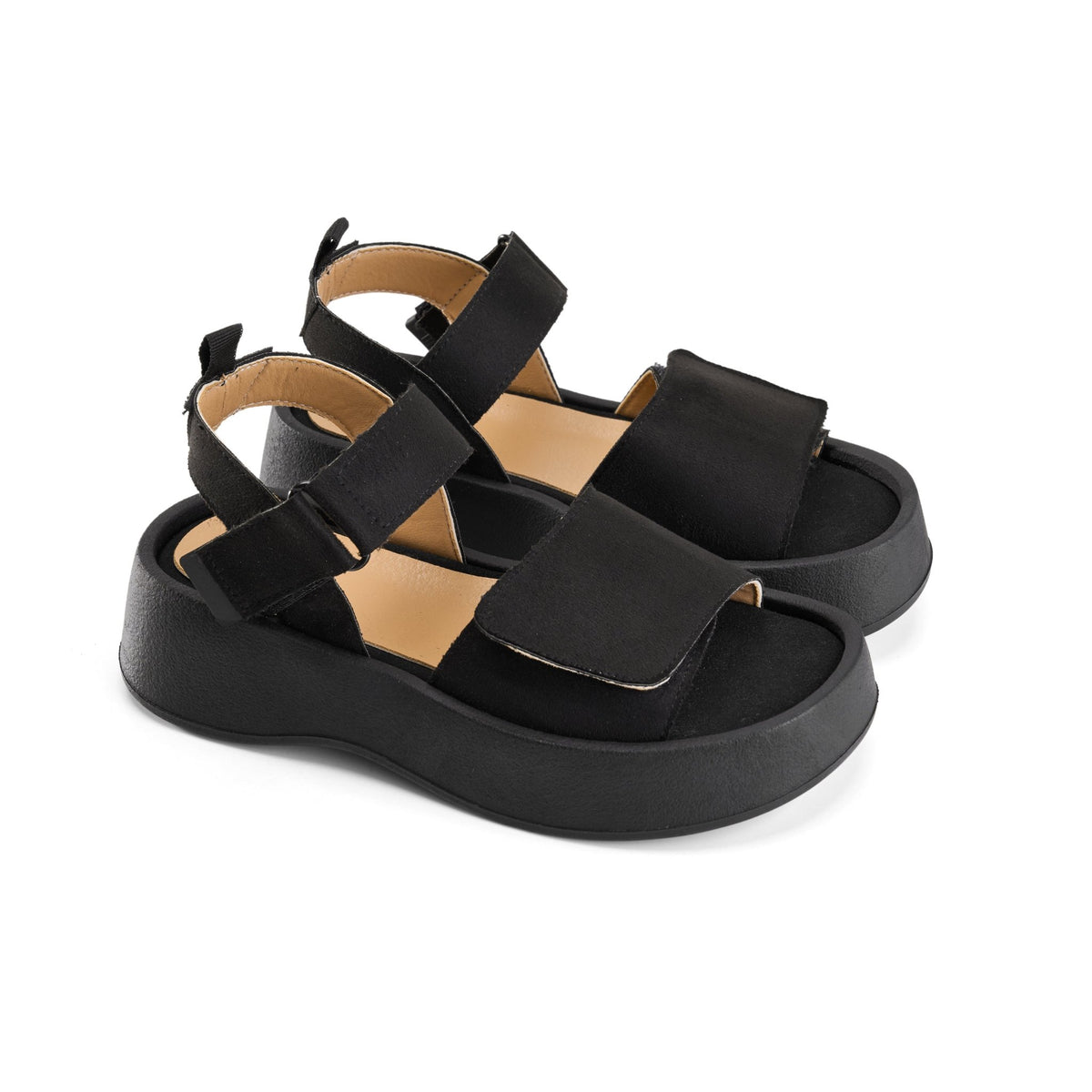 Shine Walk Sandals - Black - Crestshoes