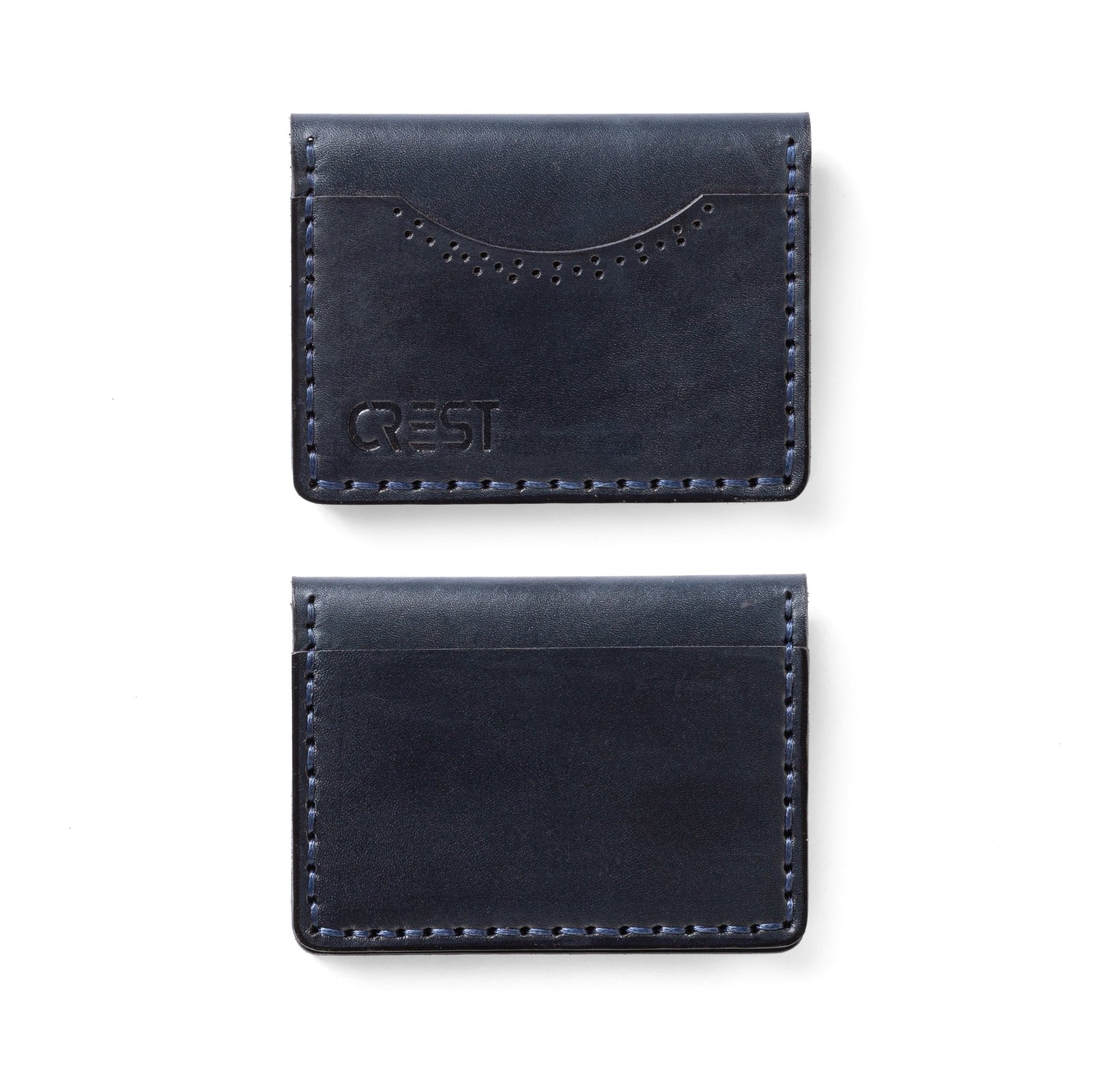 Slim Card Holder - Dark Blue - Crestshoes