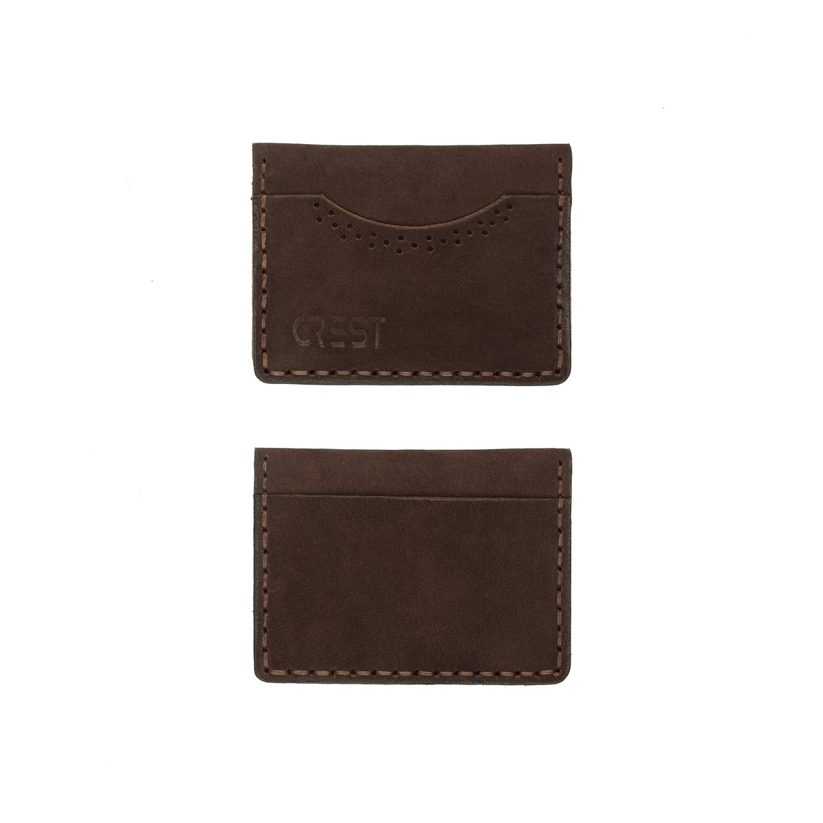 Slim Card Holder - Dark Brown - Crestshoes