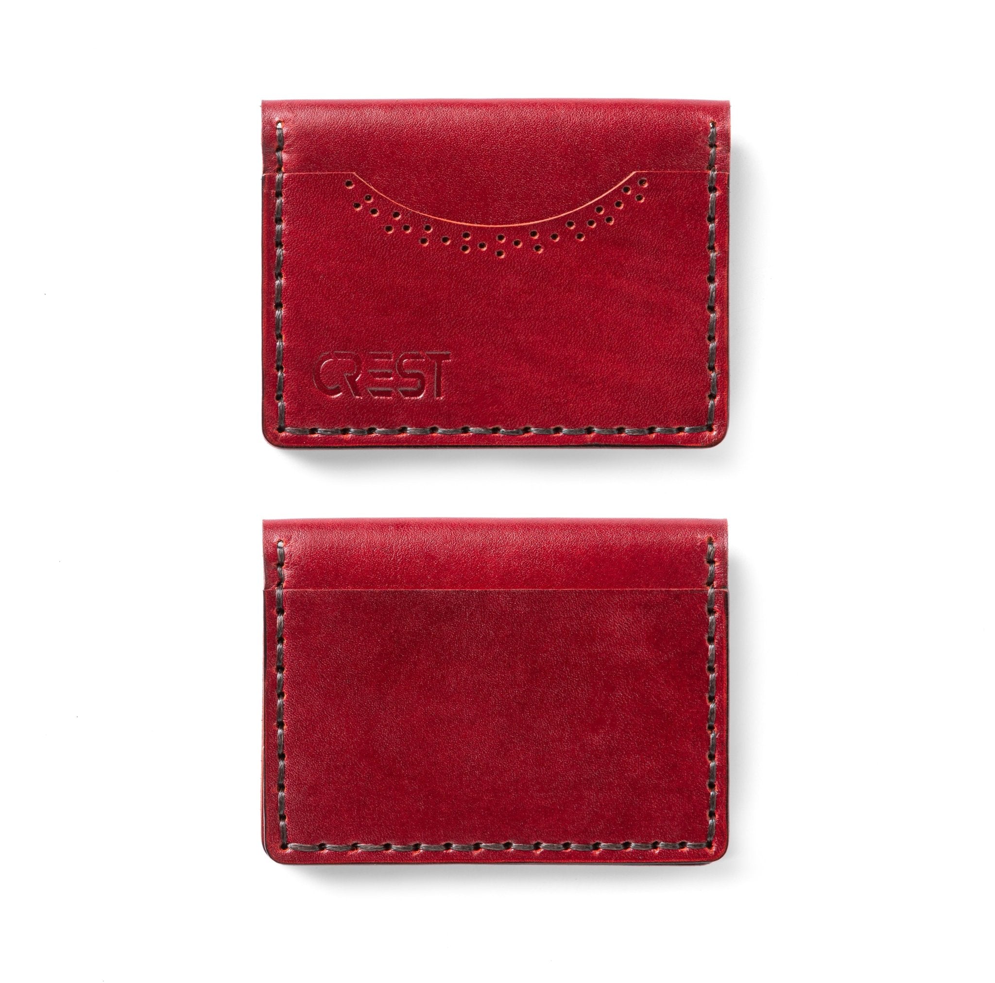 Slim Card Holder - Maroon - Crestshoes