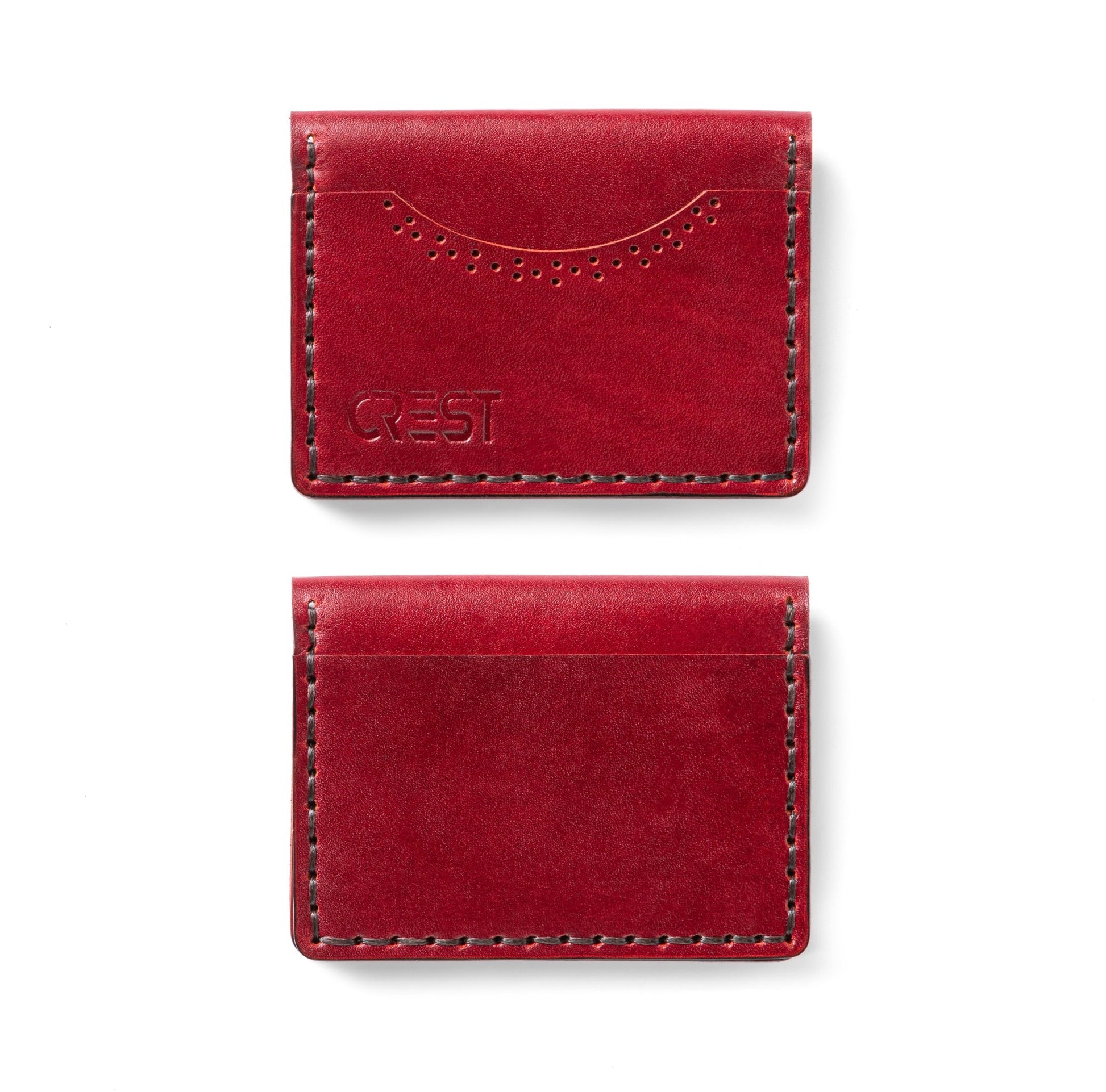 Slim Card Holder - Maroon - Crestshoes