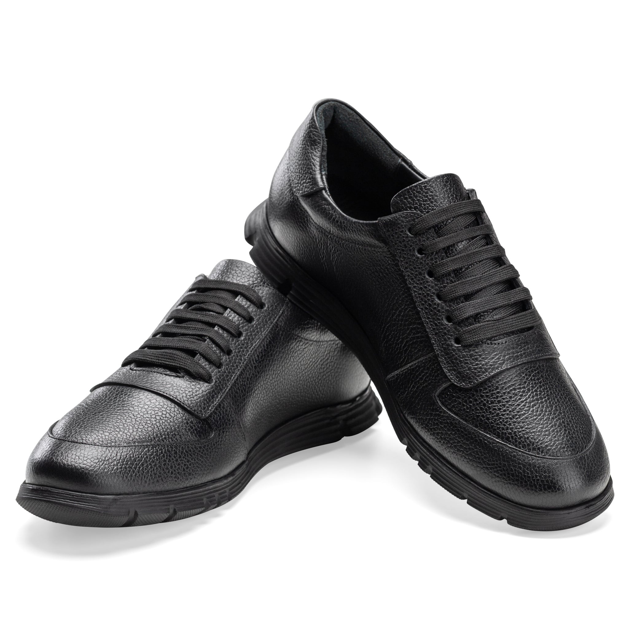 Sneaker | brushed calf leather -Black