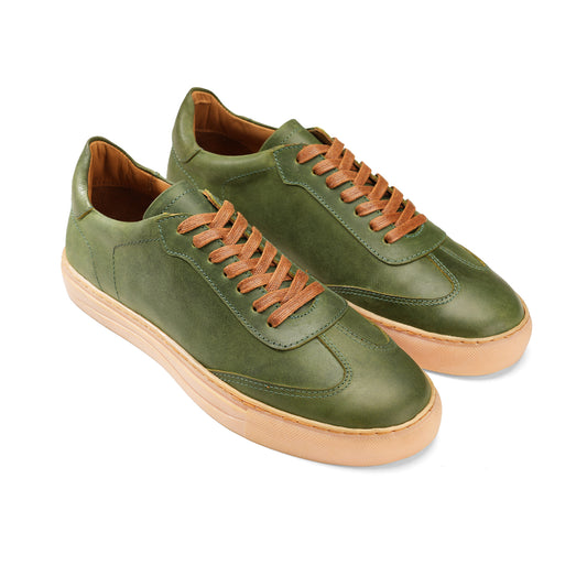 Sunny Smash Genuine Suede Sneaker - oliv