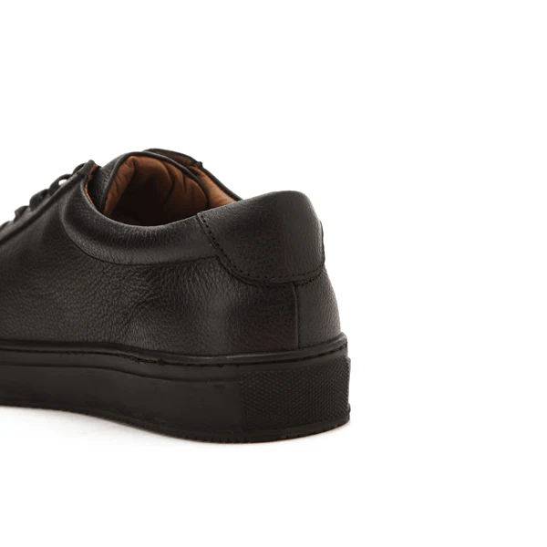 Sneaker| brushed calf leather - Black - Crestshoes