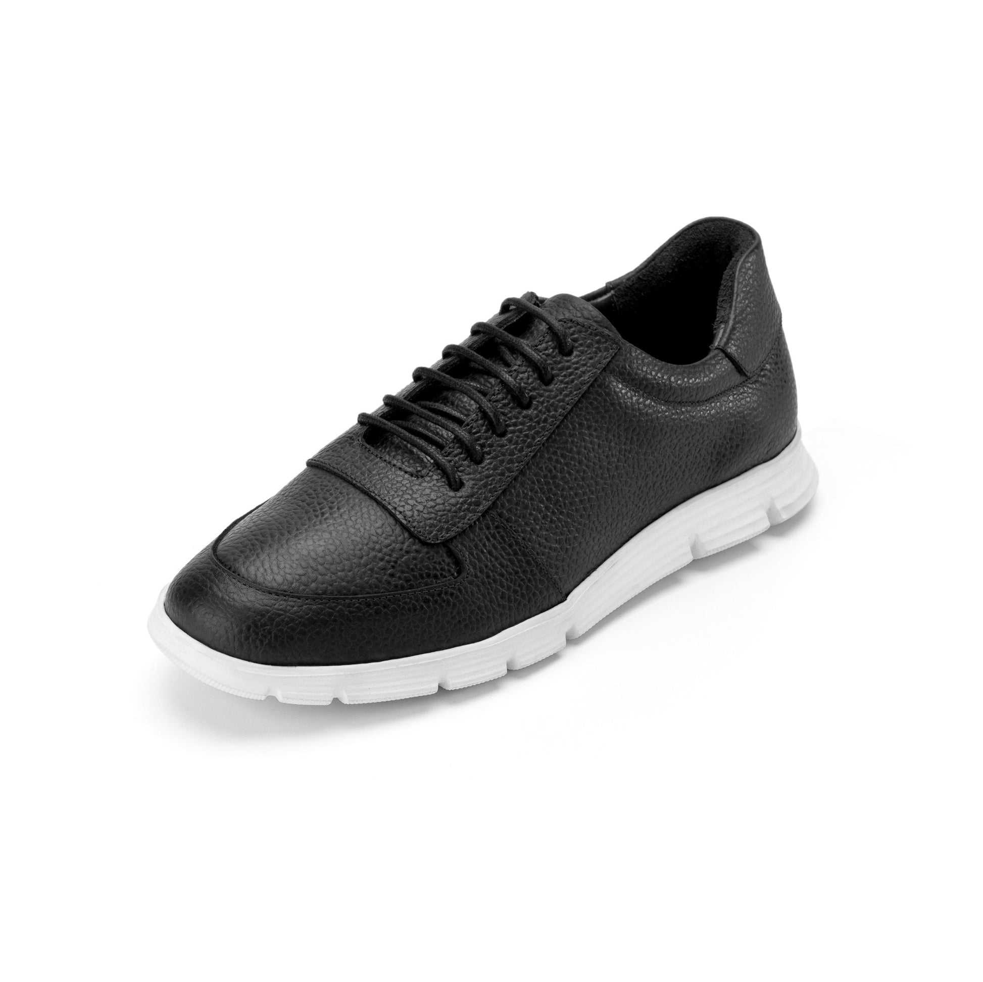 Sneaker | brushed calf leather - Black - Crestshoes