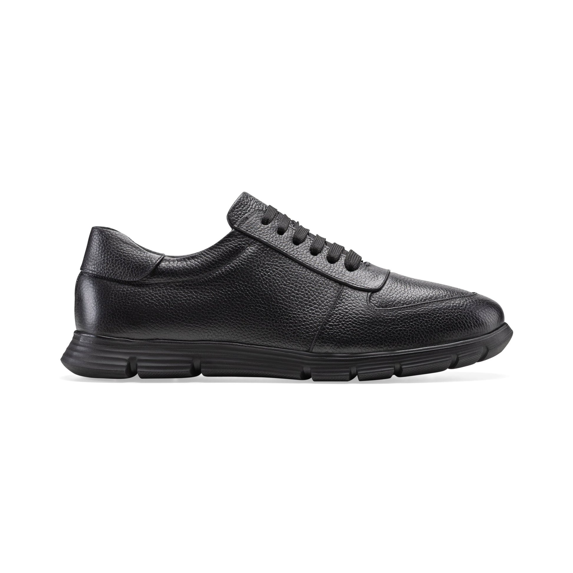 Sneaker | brushed calf leather - Black - Crestshoes