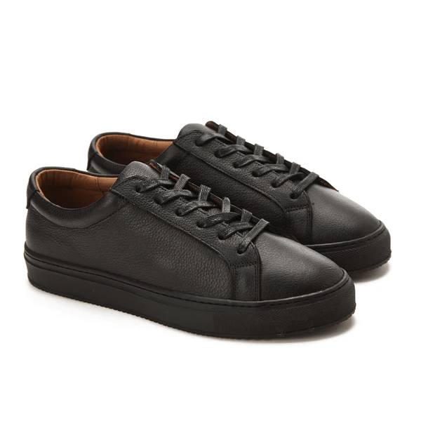 Sneaker| brushed calf leather - Black - Crestshoes