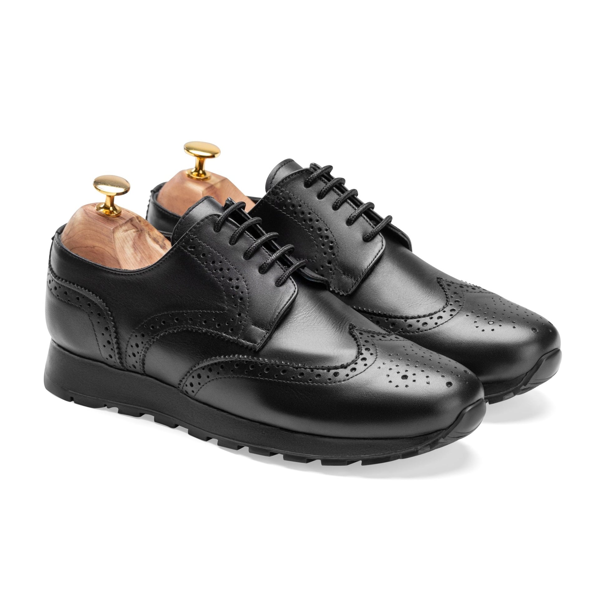 Sneaker| Men Black Leather - Black - Crestshoes