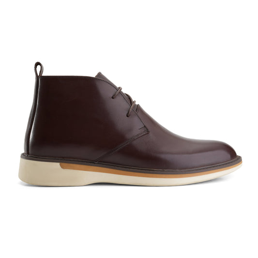 Sophisticated Men's High Brogue Boots - Brown