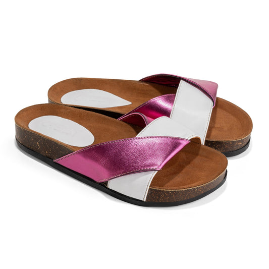 Stellar sandals | Pink in white