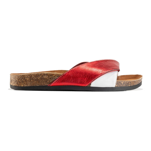 Stellar sandals | Red in white