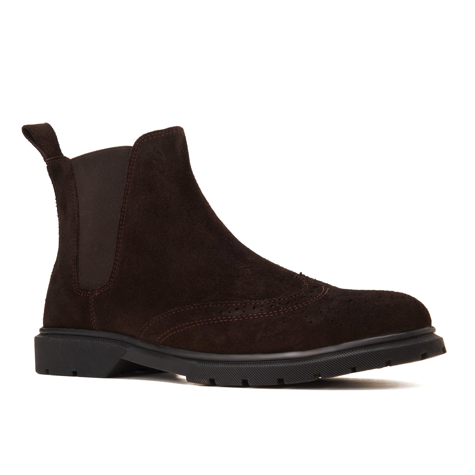 Suede Leather Winter Boots - Brown - Crestshoes