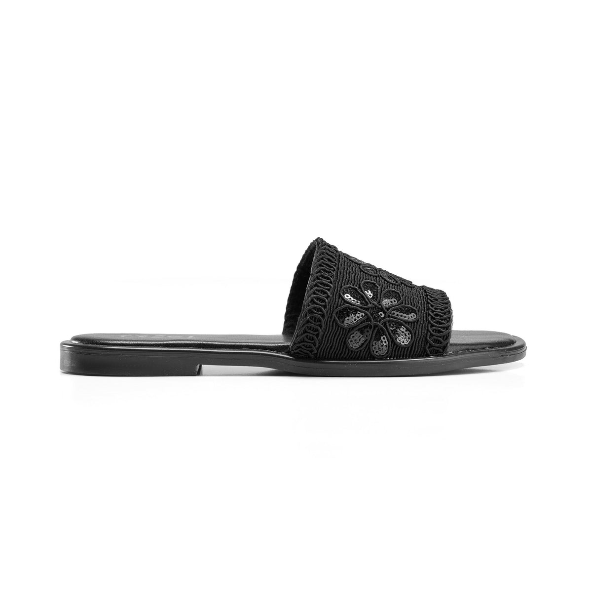 Summer Glow Slides - Black - Crestshoes