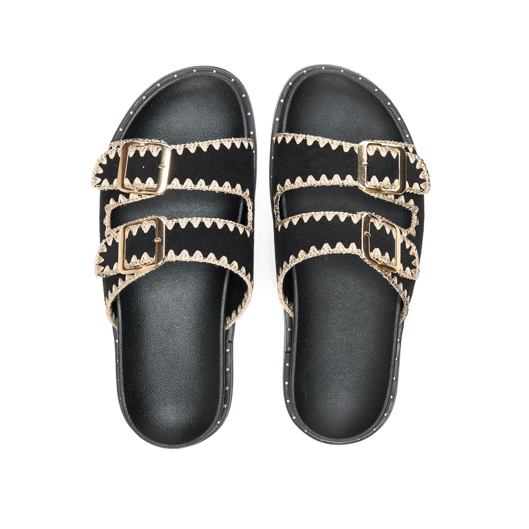 Sunny Vibes Slip - ons - Black - Crestshoes