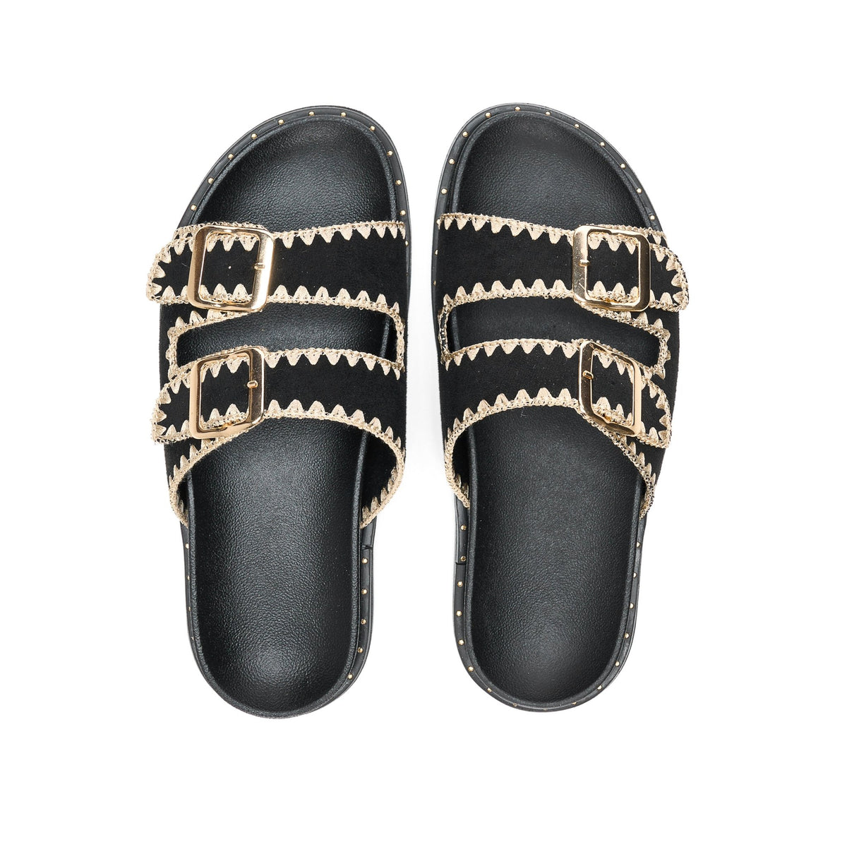 Sunny Vibes Slip - ons - Black - Crestshoes