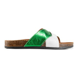 SUNSOOTHE SLIPPER | Green in white - Crestshoes