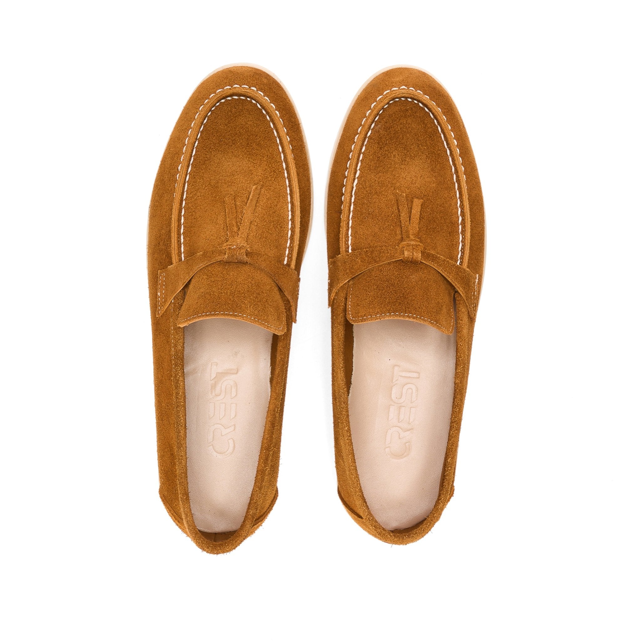 Tassel Suede Loafers - Crestshoes