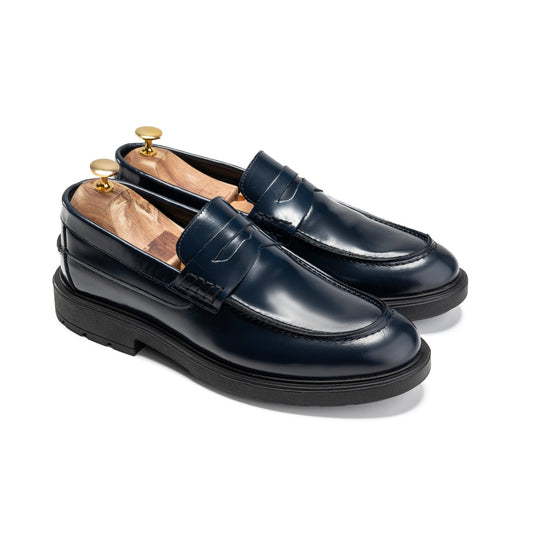 Timeless College Loafers -Navy Blue