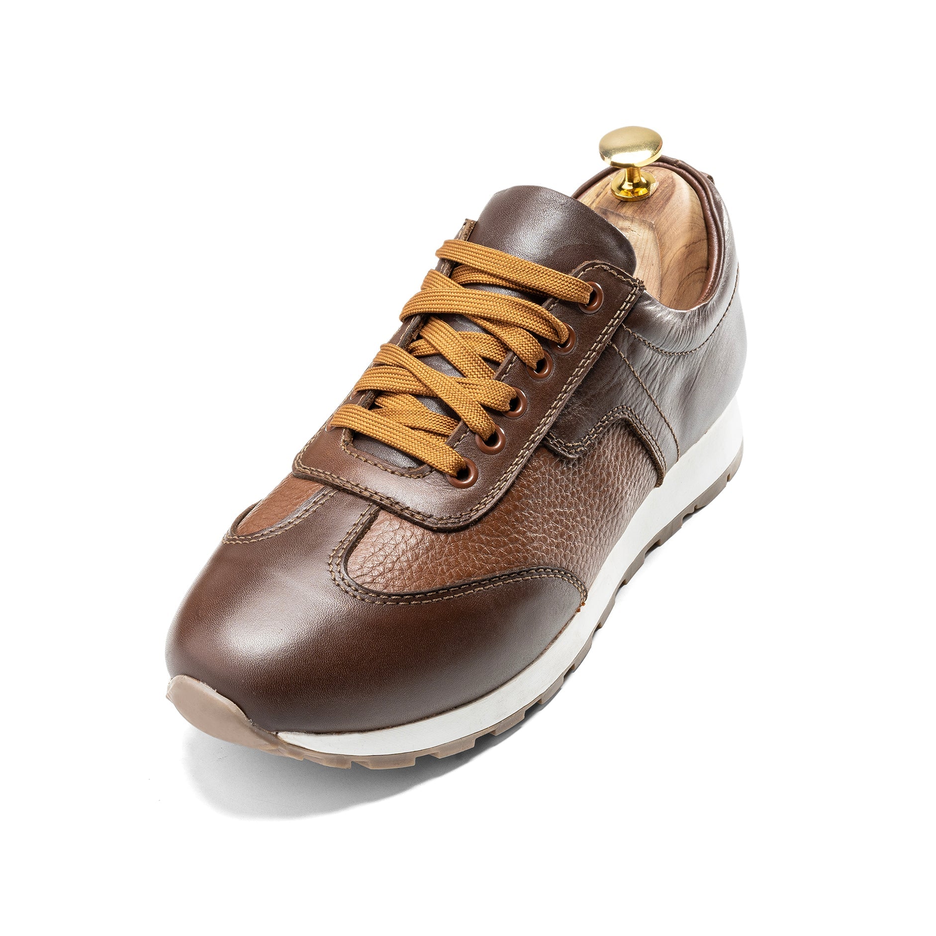 Timeless Tan Sneakers | Brown - Crestshoes