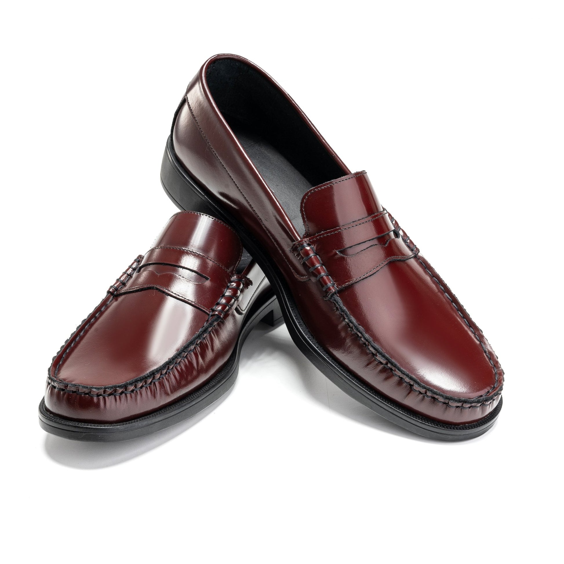 Toe Slip - on Crest Loafer Shoes for Men - Crestshoes