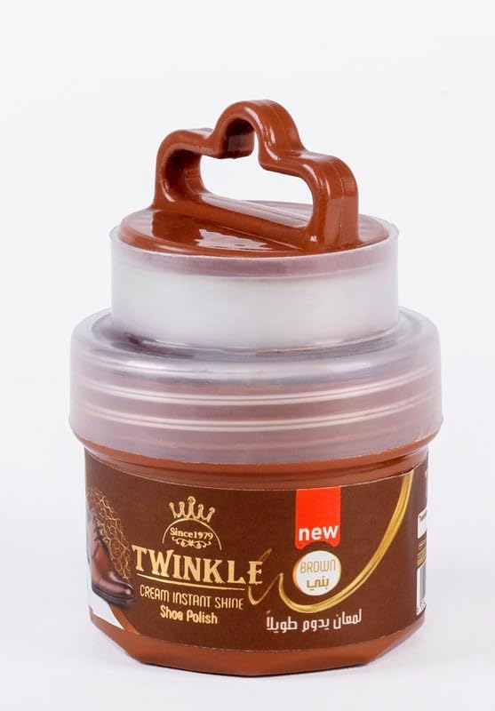 Twinkle Men Brown Cream Varnish - Crestshoes