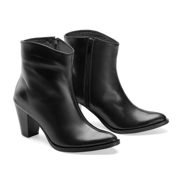 Vagabond Heel Boots - Black - Crestshoes