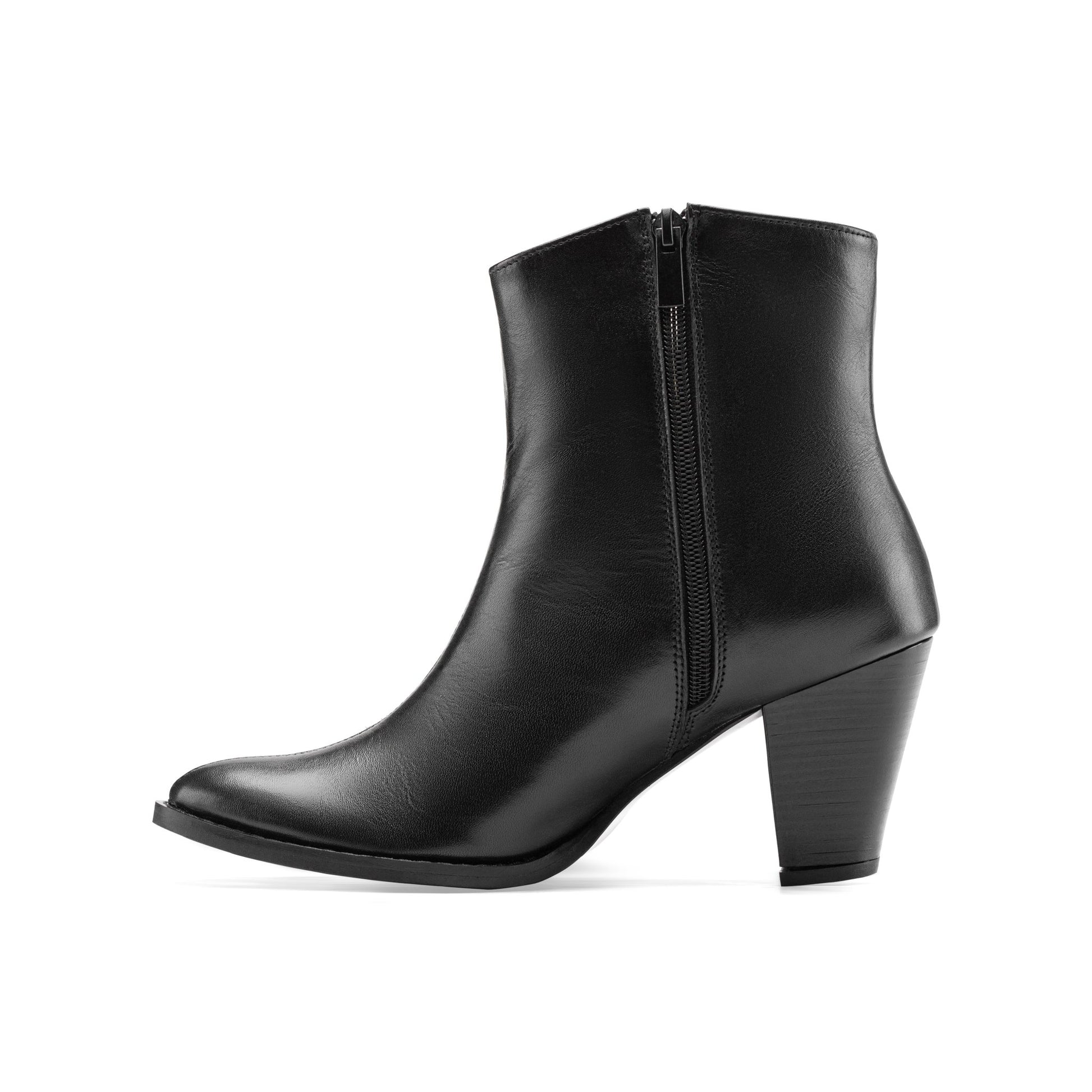 Vagabond Heel Boots - Black - Crestshoes