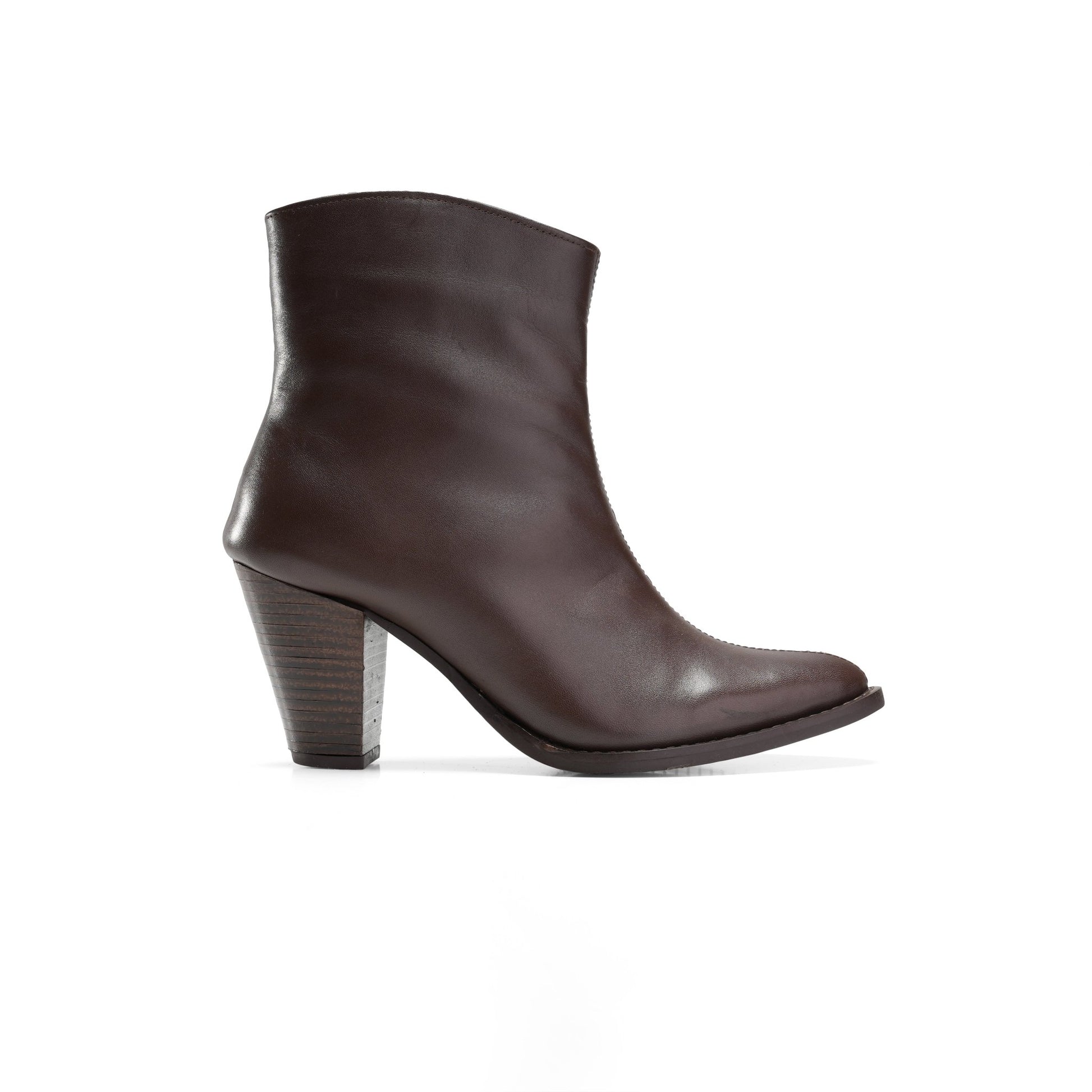 Vagabond Heel Boots - Brown - Crestshoes