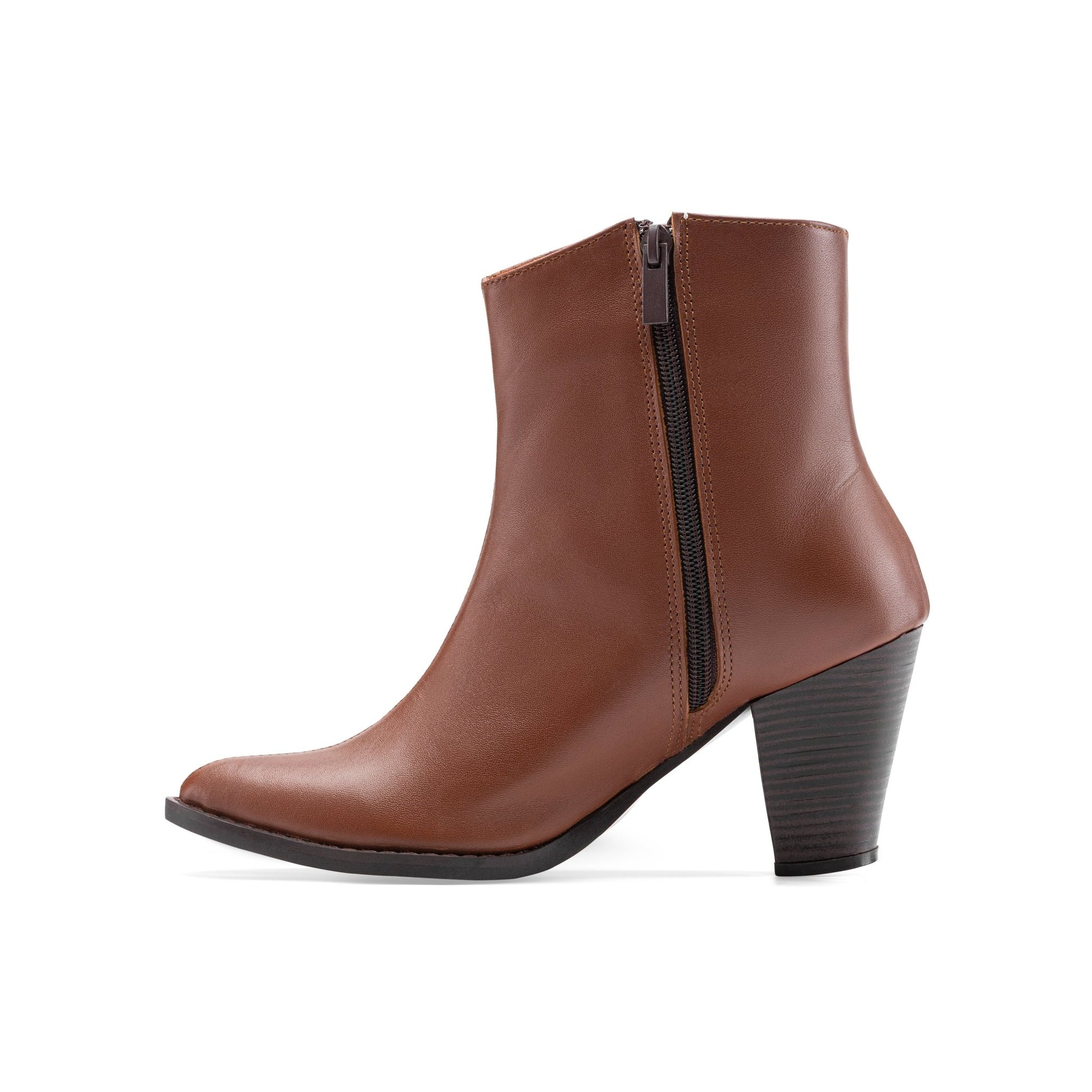 Vagabond Heel Boots - Brown - Crestshoes